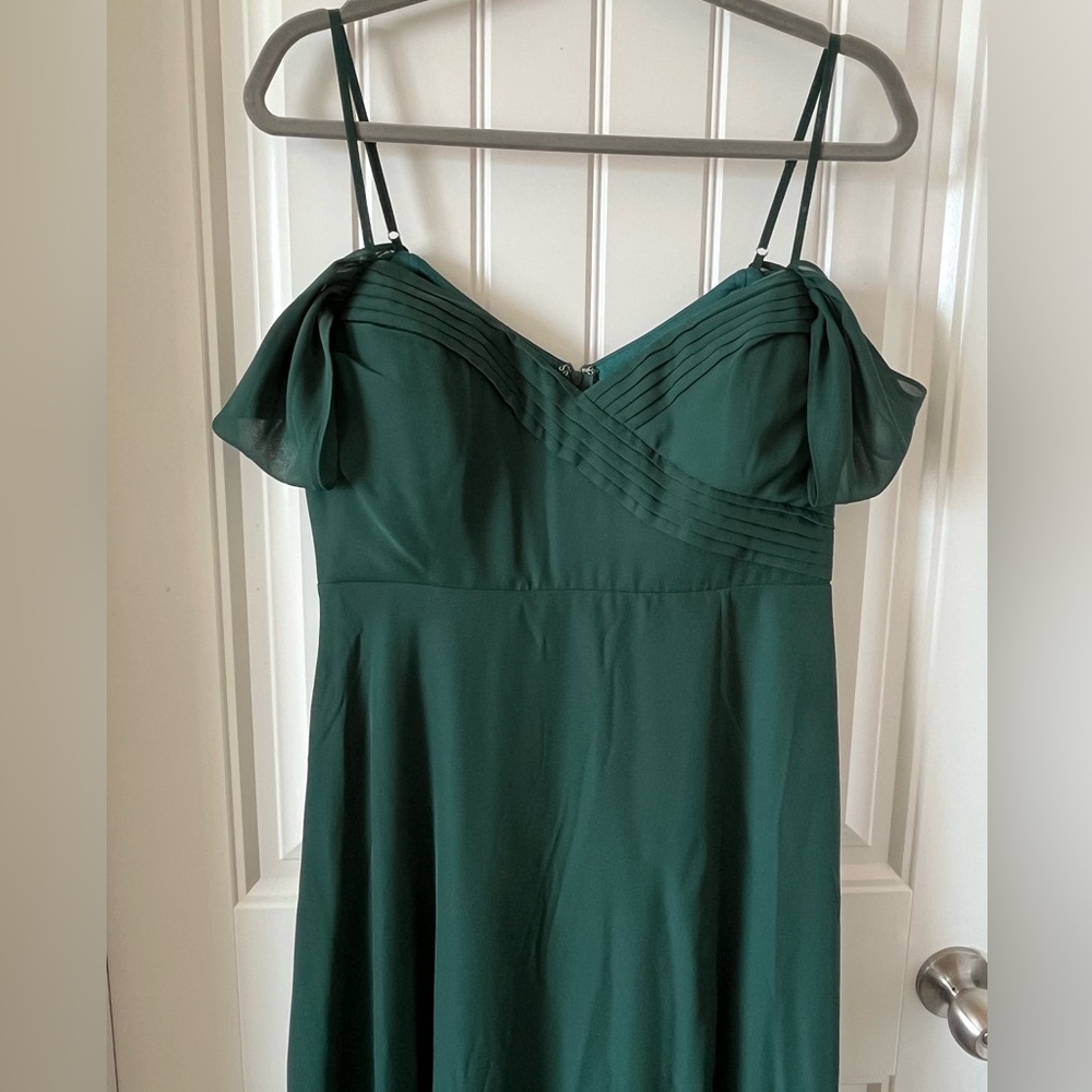 Birdy Grey Spence Gown Off-Shoulder Emerald Green